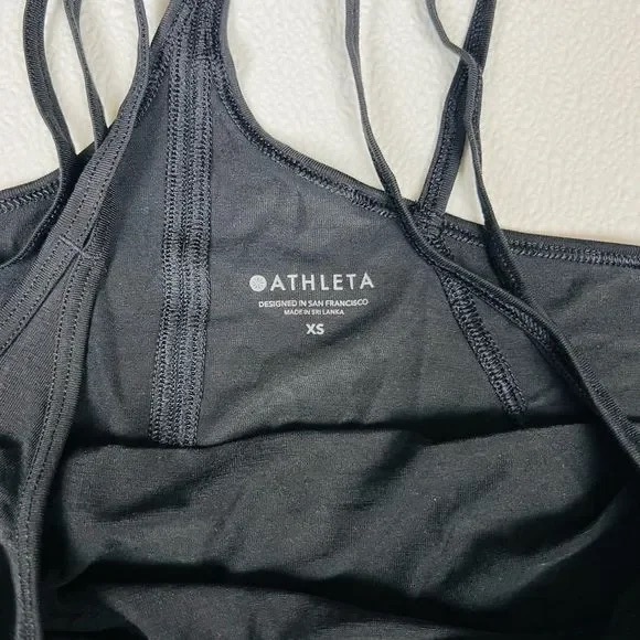 Athleta Strappy Back Yoga Tank Top Black Size XS - Picture 7 of 11